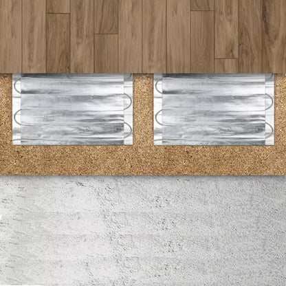 230V 150w/m2 Electric Aluminum Foil Heating Mat Underfloor Heated System For Laminate Carpet Wooden Bamboo Floor Warm Easy Installing