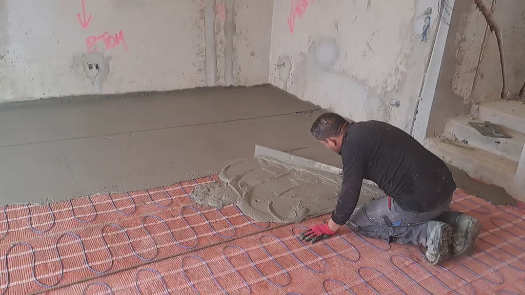 230V 150w/m2 Electric Underfloor Heating Mat Kit Pad System Parts For bathroom Ceramic Stone Tile Wooden Floor Heated Warming